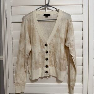Sanctuary Cream Tie-Dye Cardigan